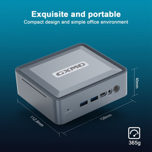 GXMO U58 Windows 11 Mini ordinateur avec processeur AMD Ryzen 7-5800U 8 cœurs, spécifications : 16 Go + 512 Go SG6401778-011
